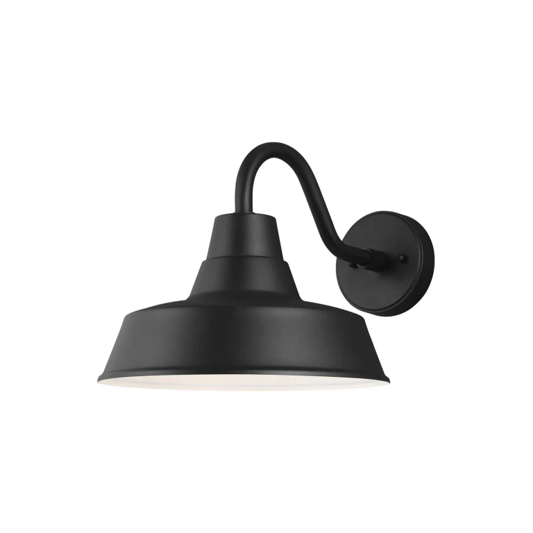 Black One Light Outdoor Wall Lantern from the Barn Light Collection