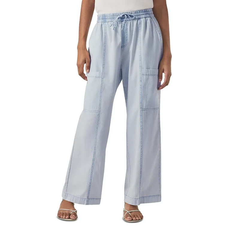 Splendid Indigo Stripe Wide Pants