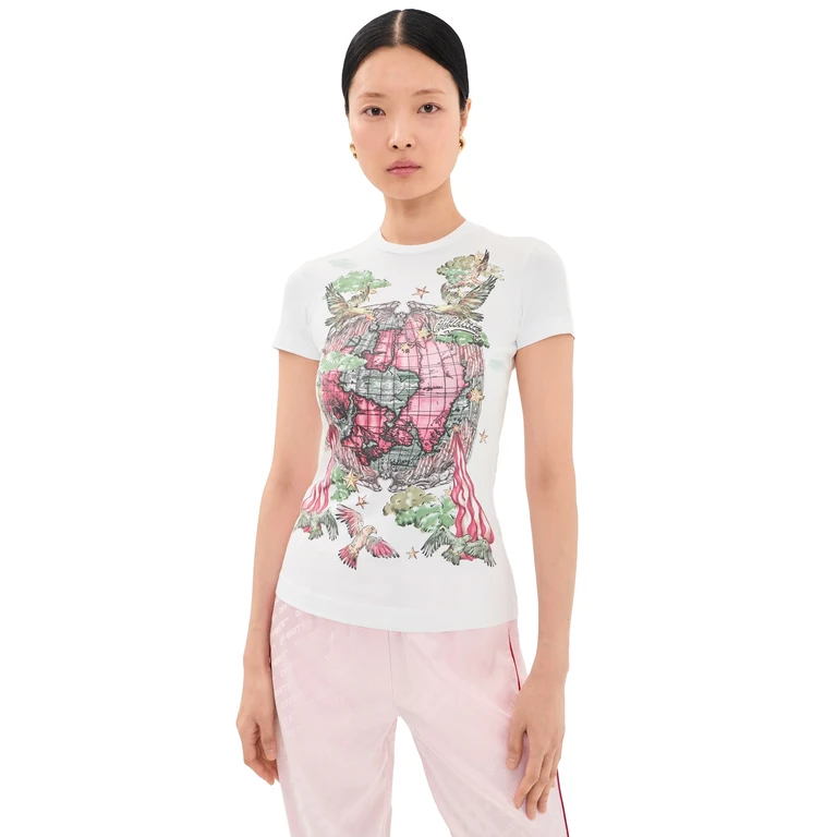 Off-White Dream World Slim Tee White/Black S