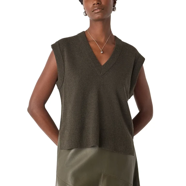 Whistles Wool V Neck Tank
