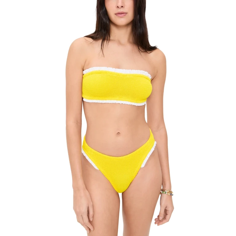 Set Bikini Hunza G Tracey con Volant Sunflower