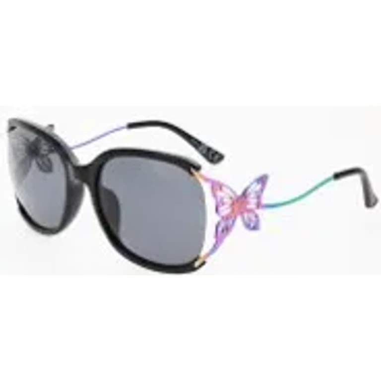 Betsey Johnson Smoke Butterfly Ladies Sunglasses 10268854.CGR BLKSMK
