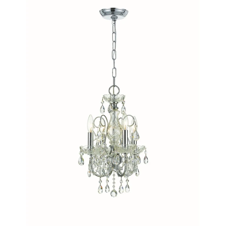 Polished Chrome Four Light Mini Chandelier from the Imperial Collection