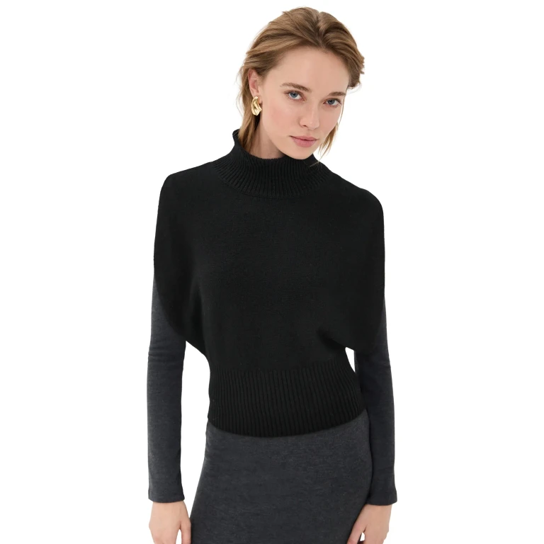 LISA YANG Zaya Cashmere Top Black 2
