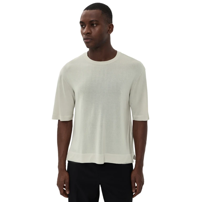 Officine Generale Boris Lyocell Wool Tee Moon S