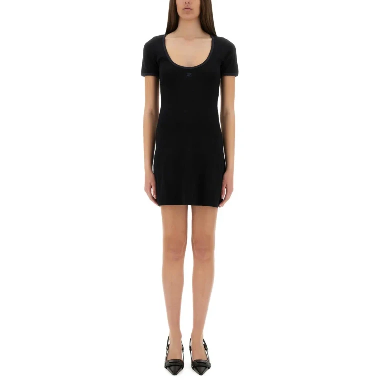 Courrèges holistic Contrast Mini Dress