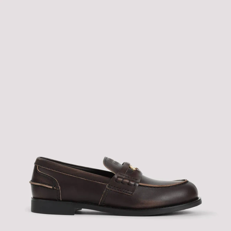 MIU MIU - Miu Miu Leather Loafers