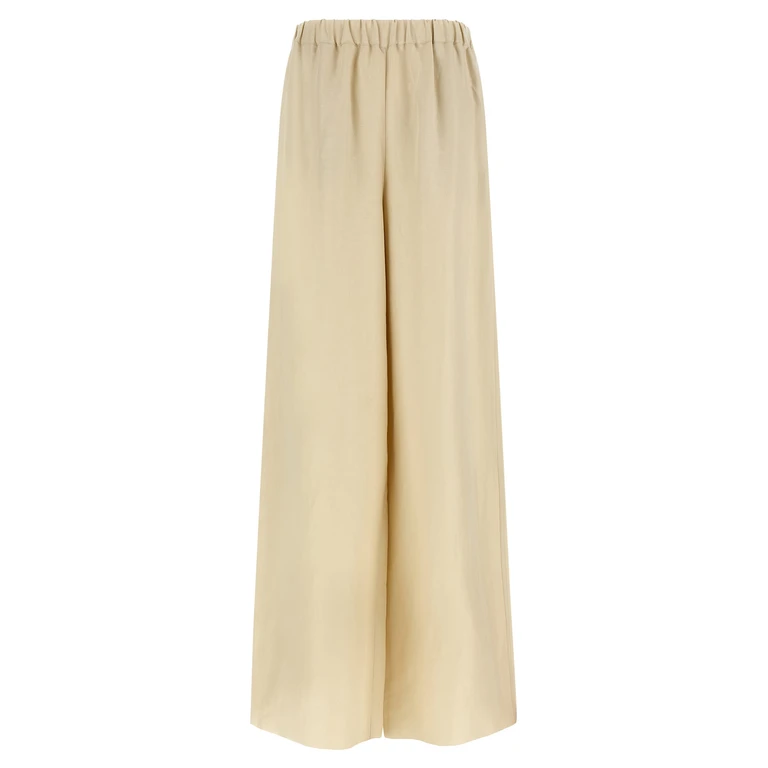 Max Mara Beige Linen Casual Pants - Women