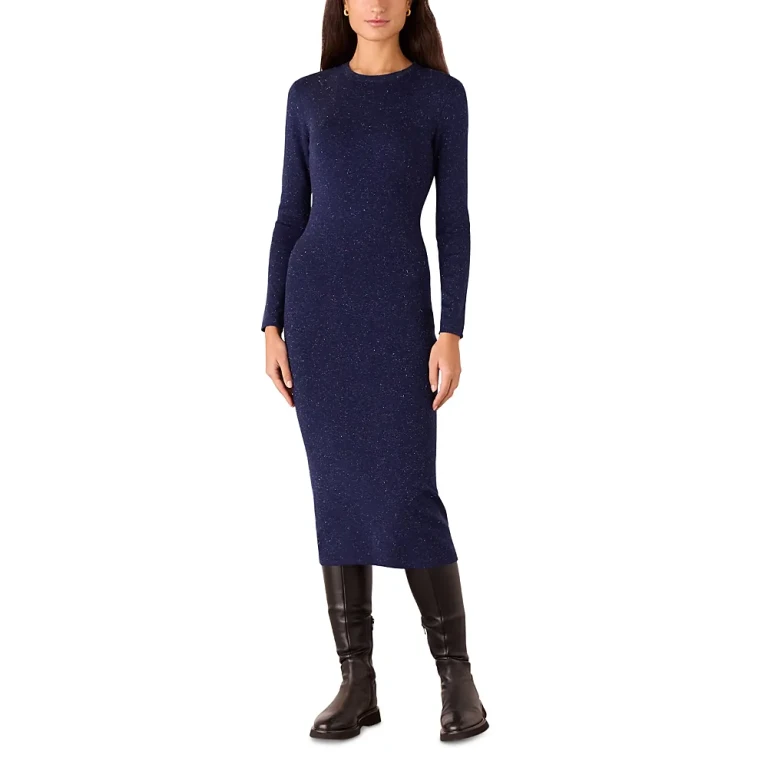 Whistles Annie Sparkle Knit Dress