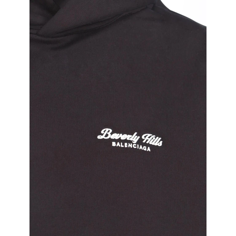 Balenciaga Black Cotton Sweatshirt