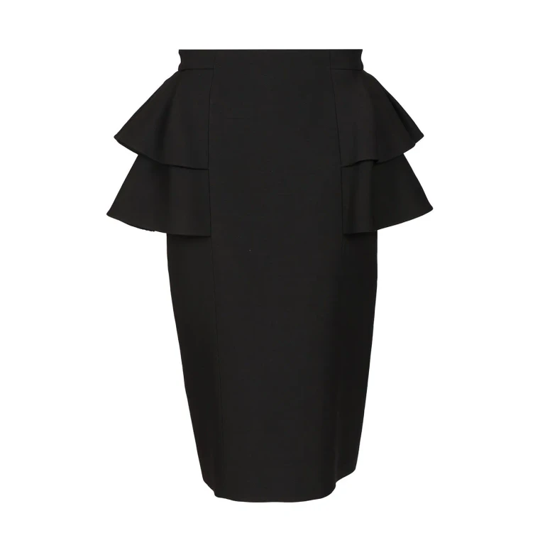 Valentino Crepe Couture Midi Skirt