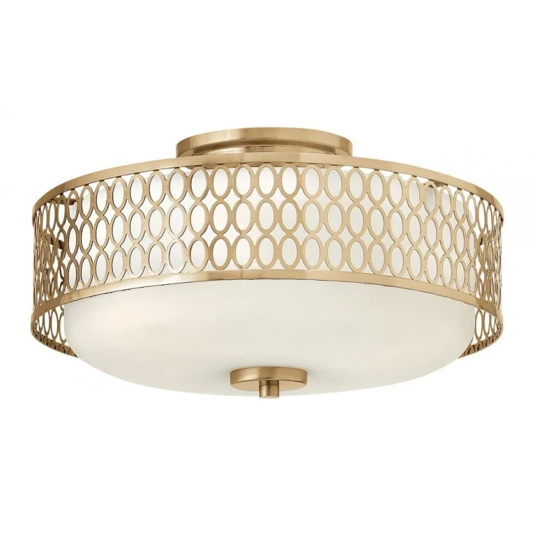 Brushed Gold LED Semi-Flush Mount from the Jules Collection