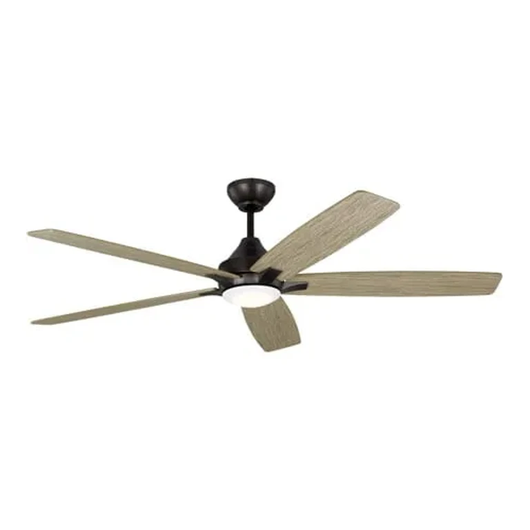 LED Lowden Smart 60" Indoor/Outdoor Ceiling Fan in Aged Pewter