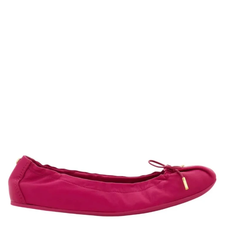 Ferragamo Bow Detail Elasticated Ballet Flats