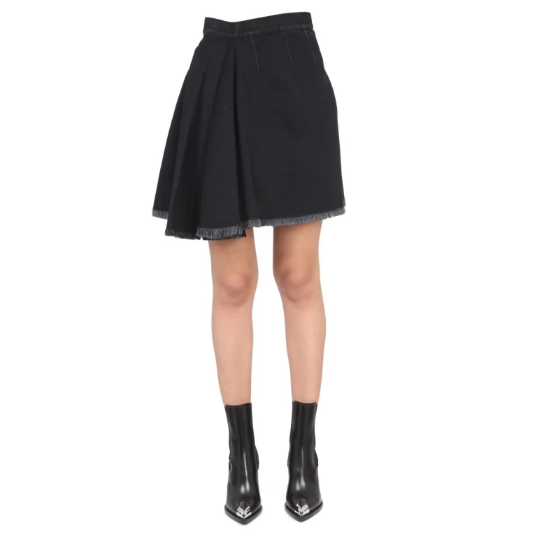 Alexander McQueen Asymmetrical Mini Skirt