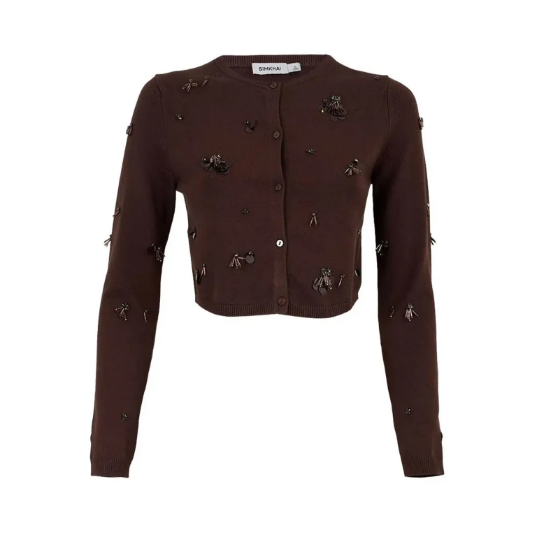 Jonathan Simkhai Cardigan - Marron