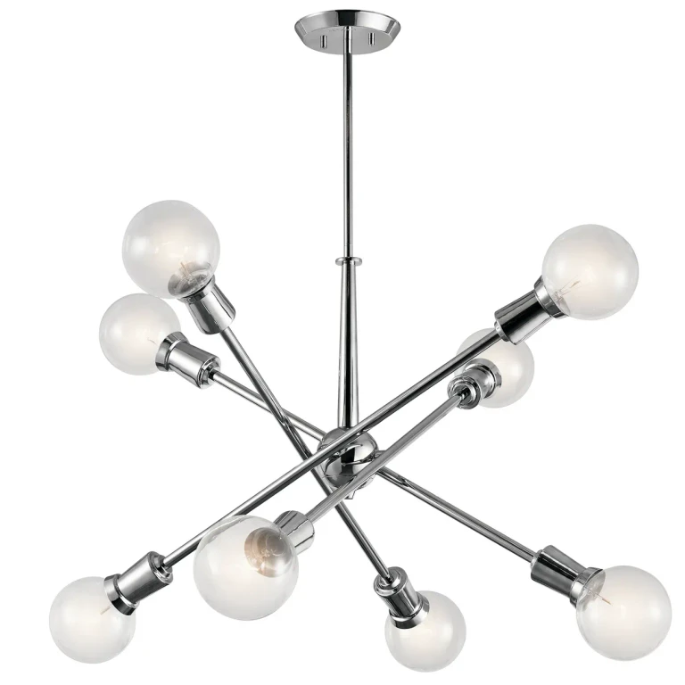 Armstrong 30" 8-Light Chandelier in Chrome