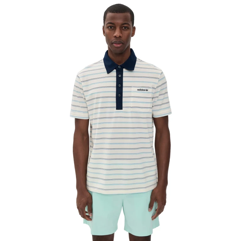 Adidas Golf Originals Archive Stripe Polo Night Indigo L