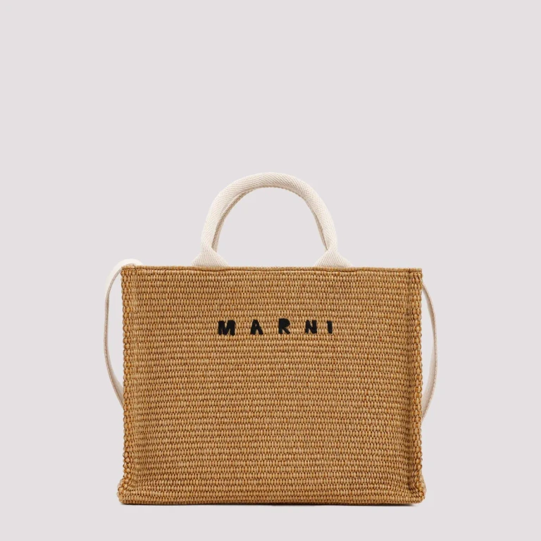 Marni 拉菲草 East-West 托特包