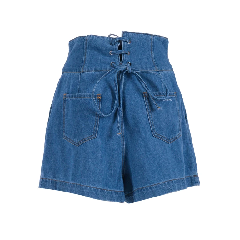 Ermanno Di E. Scervino Denim Shorts Blue Jean - Women