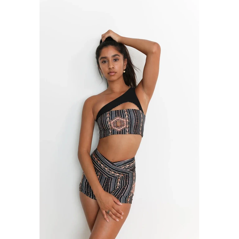 Zephyr One Shoulder Top - XS / Zephyr / Four-Way Reversible