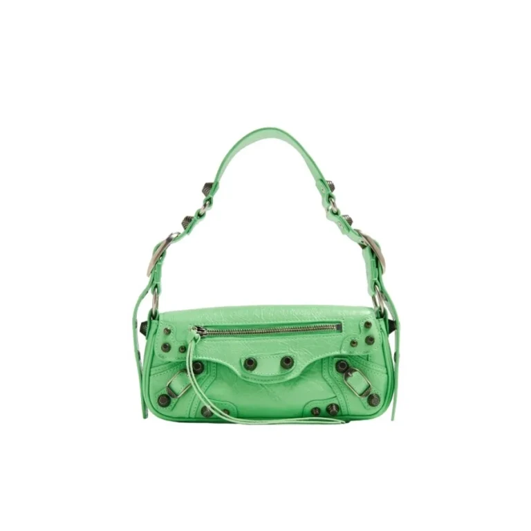 Balenciaga Green XS Le Cagole Lambskin Sling Bag