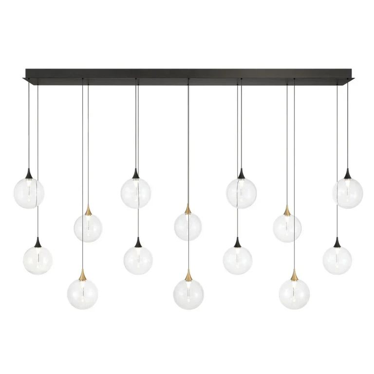 Gold-Black Chandelier