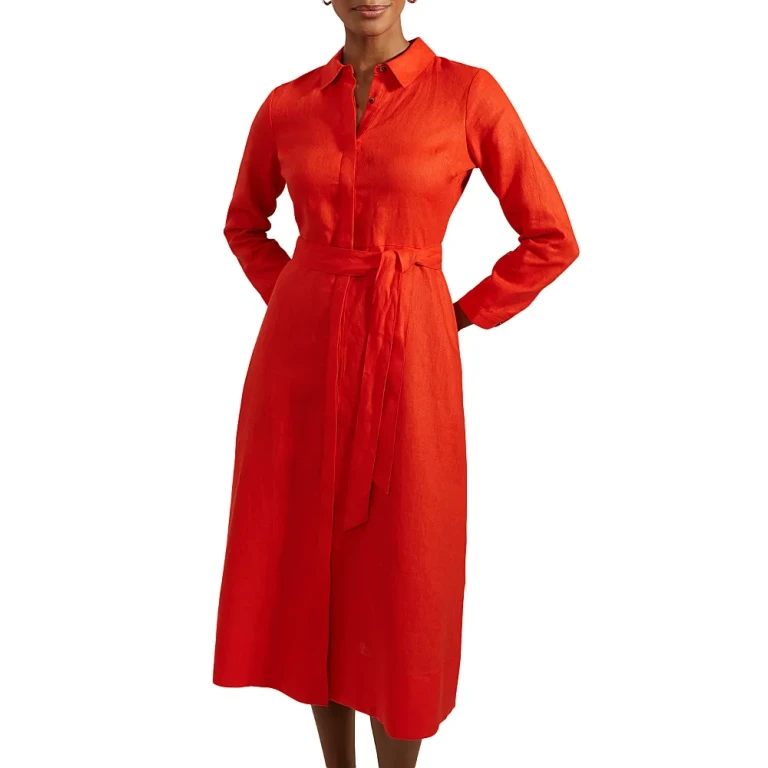 Hobbs London Arabelle Linen Dress