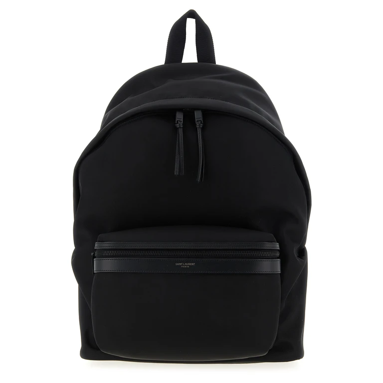 Saint Laurent Black Polyamide Backpack - Men