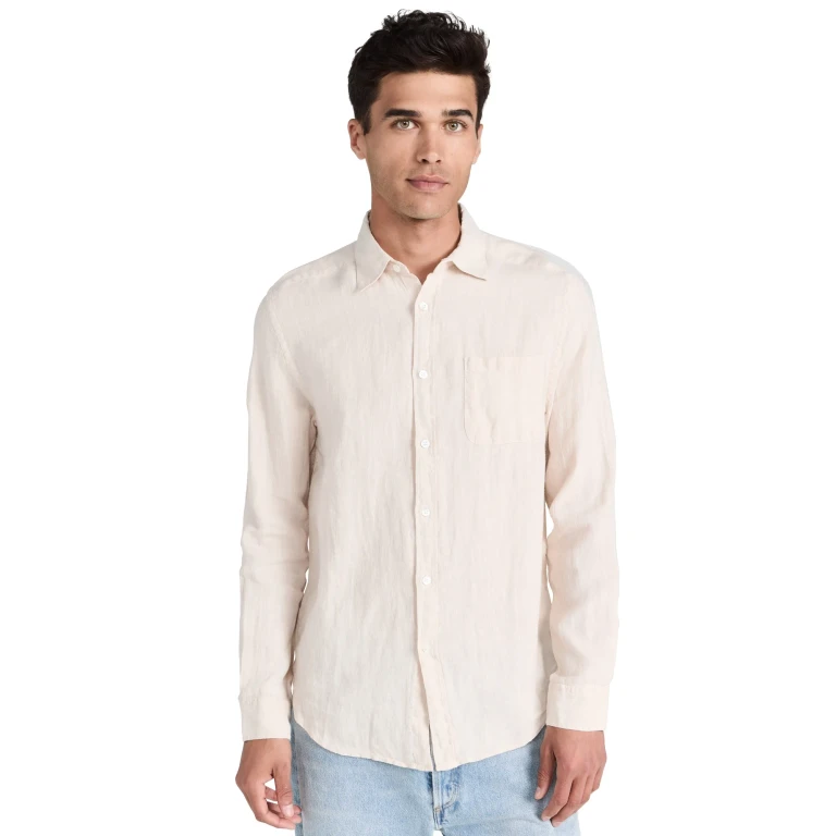 Portuguese Flannel Linen Shirt Sky XL