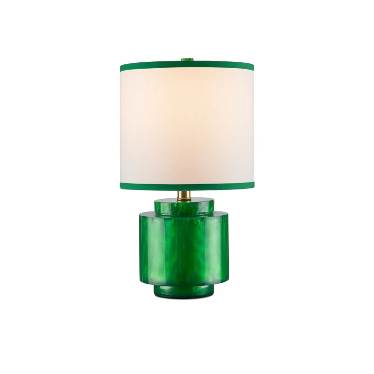 Green Swirl Table Lamp from the Beryl Collection