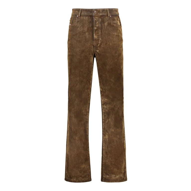 Diesel Wide Leg Brown Pants, Elegant And Comfortable
