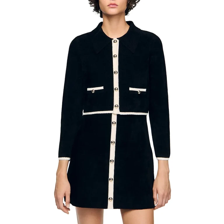 Sandro Fiorena Two Tone Cardigan