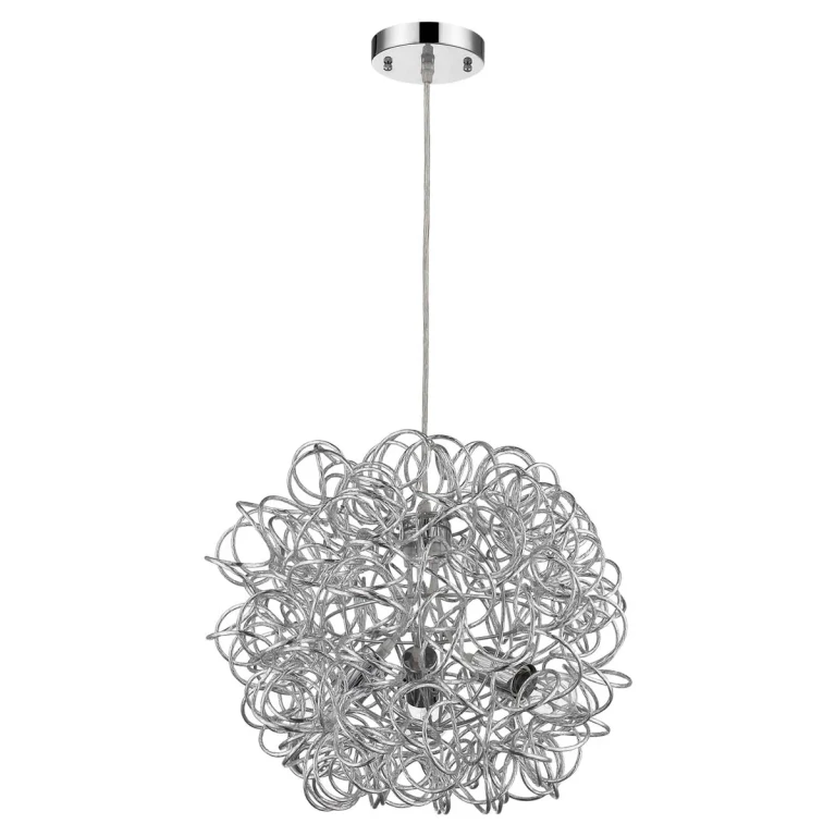 Polished Chrome One Light Pendant from the Mingle Collection