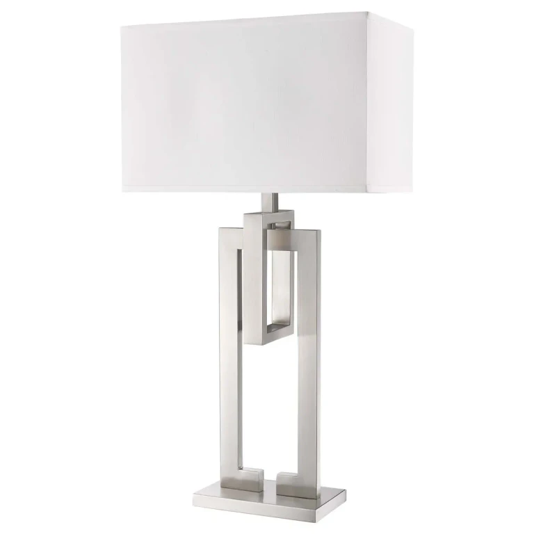 Brushed Nickel One Light Table Lamp from the Precision Collection
