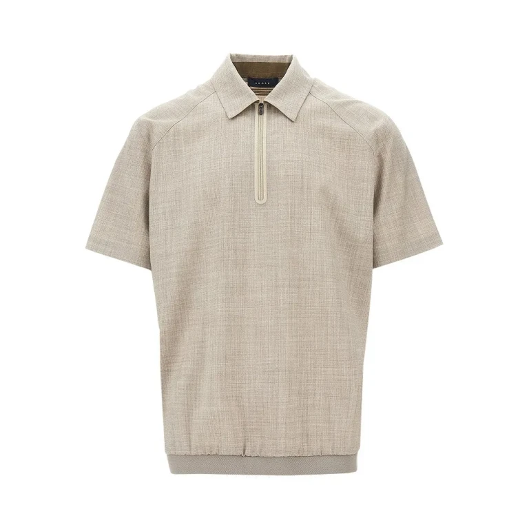 SEASE Light wool zipped polo shirt Man L