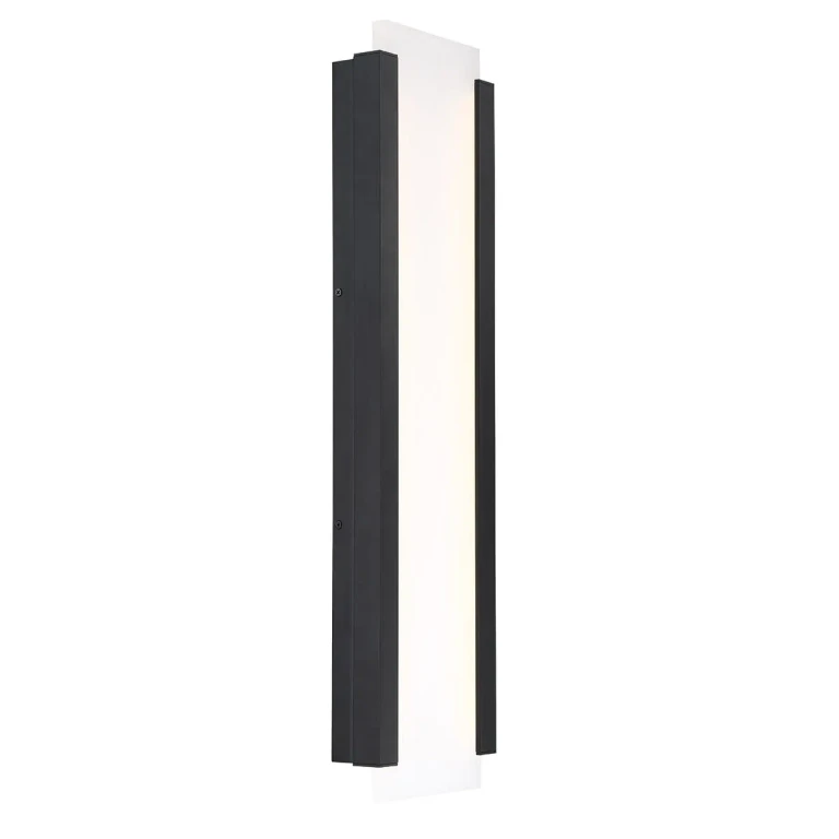 WAC Fiction 3000K Outdoor Wall Light in Black - WS-W11926-BK