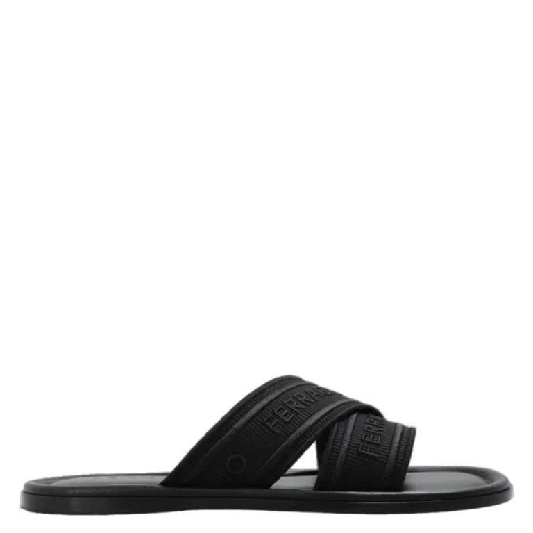 Ferragamo Ladies Laurene Logo Slides
