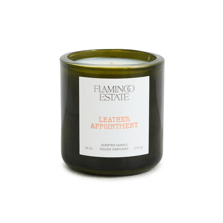Flamingo Estate Leather Appointment Candle Leather Appointment One Size