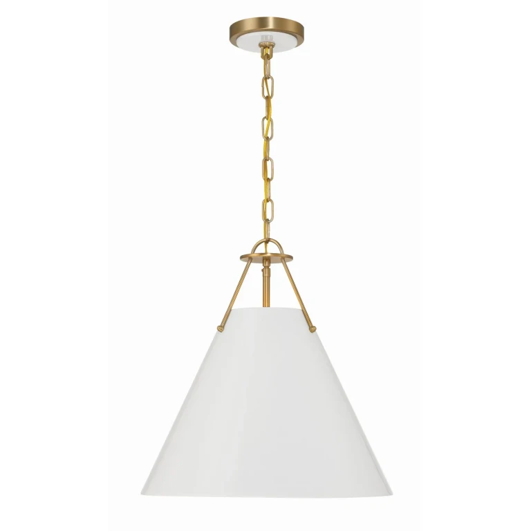 Vibrant Gold Three Light Pendant from the Xavier Collection