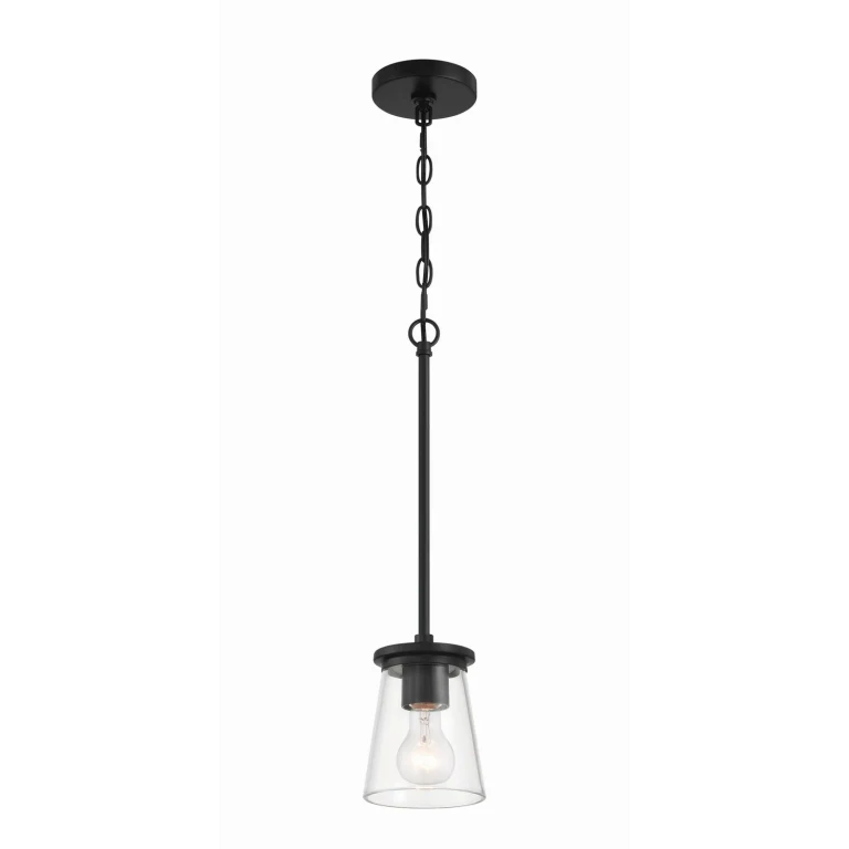 Flat Black Mini Pendant from the Connell Collection