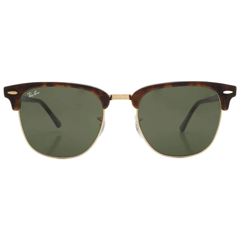 Ray Ban Clubmaster Classic Green Square Unisex Sunglasses RB3016 W0366 55