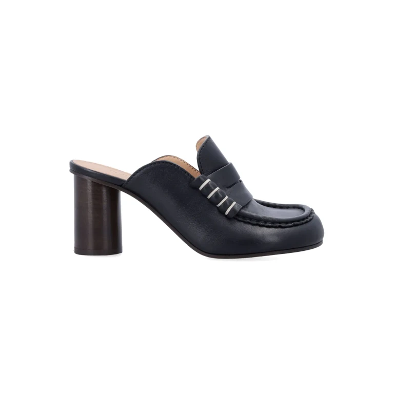 J. W. Anderson Jw Anderson Black Heeled Loafer Mule
