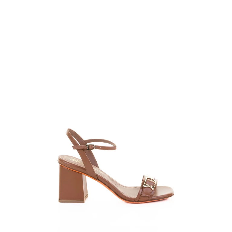 Santoni Sandals Brown Leather - Women