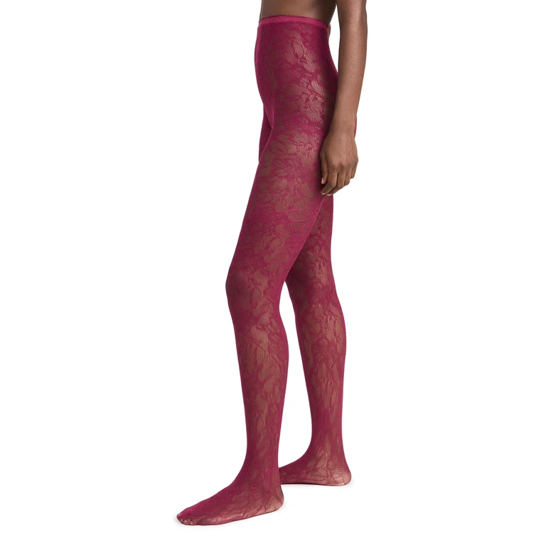 Stems Eden Mesh Tights Red One Size