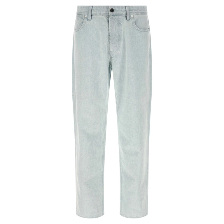 Stone Island Blue Cotton Straight-Leg Jeans Clothing - Men