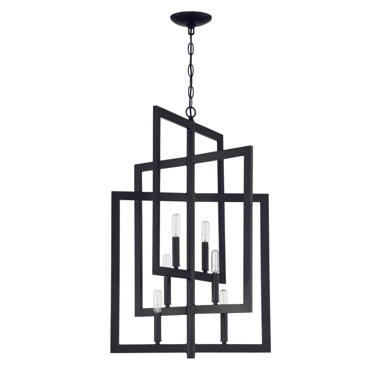 Portrait 6-Light 19" Foyer Light in Espresso