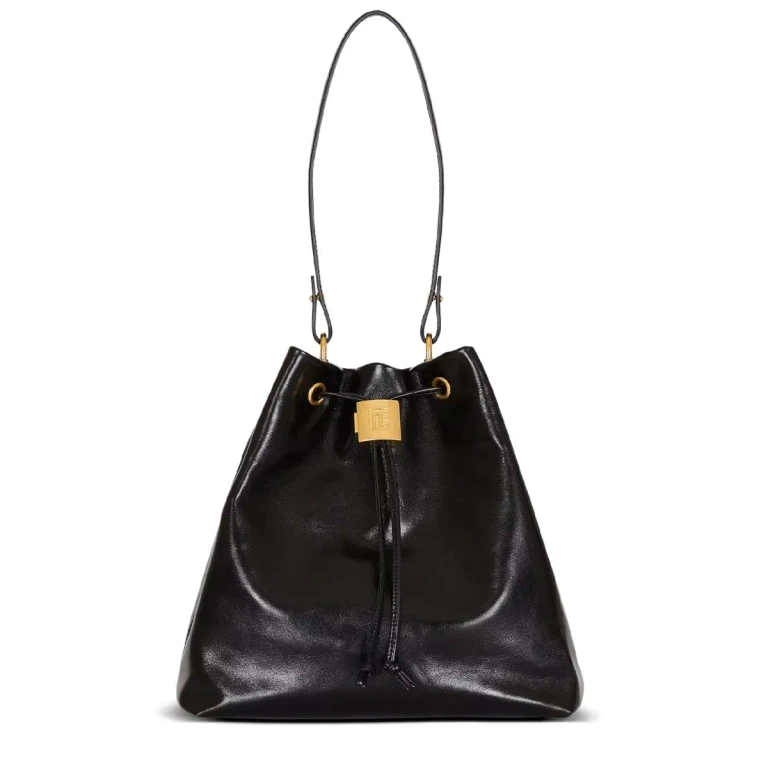 Pulse Leather Bucket Bag with Shoulder Straps (GN1GE036LMTE0PA)