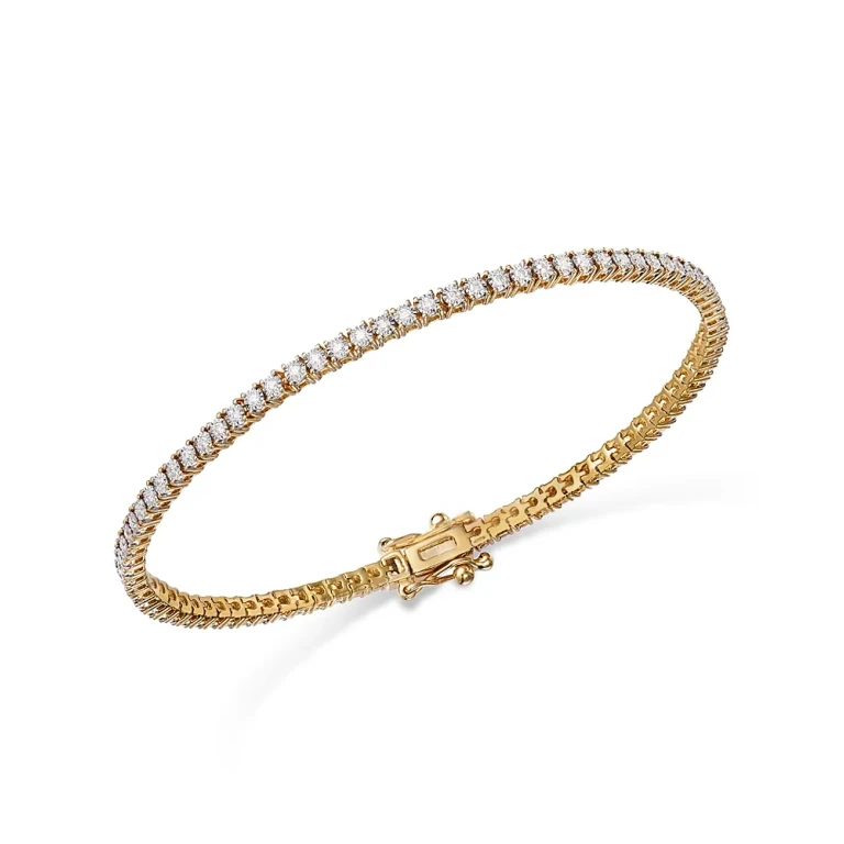 Diamond Tennis Bracelet in 14K Yellow Gold, 0.50 tcw