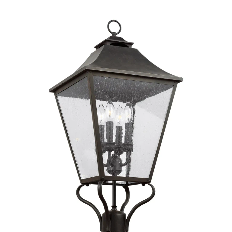 Visual Comfort Studio Galena 4-Light Post/Pier Lantern in Sable
